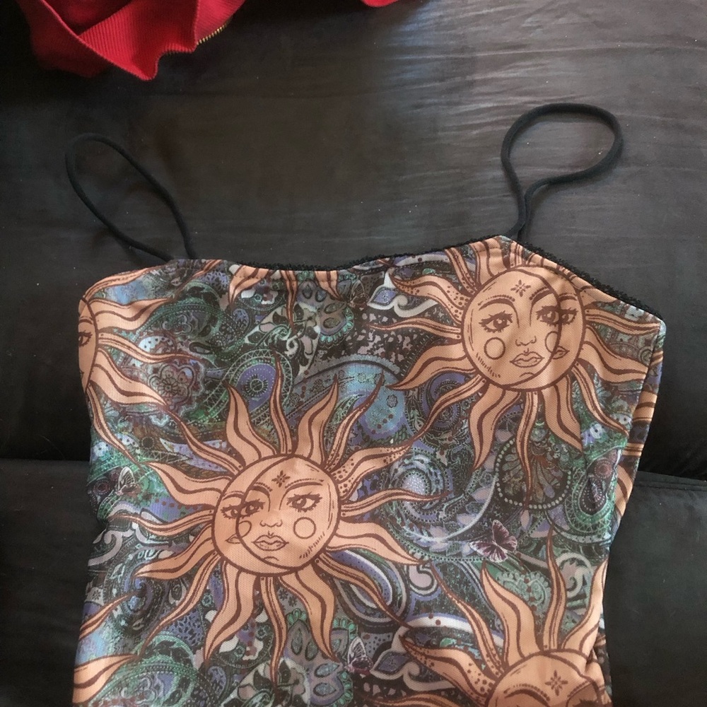 Boho Sun and Moon Cropped Cami 🌞🌛 NWT!
